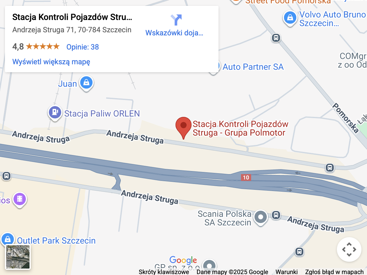 stacja kontroli pojazdów struga