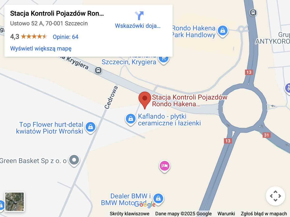 stacja kontroli pojazdów Ustowo